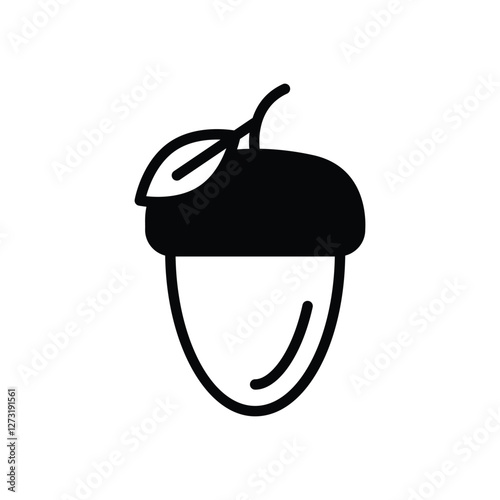 Plant An Acorn vector icon