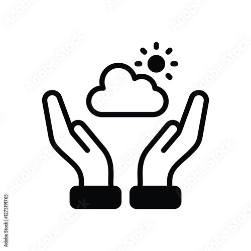 Save The Weather vector icon