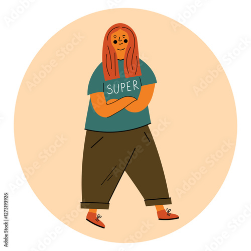 Super Girl Teen Confident and Stylish