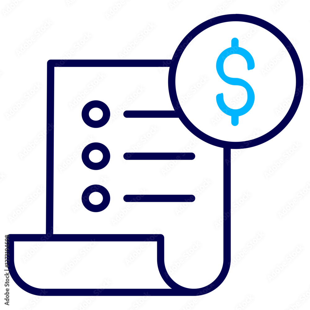 Dollar Checkout Outline Color icon Dollar Checkout Outline Color icon
