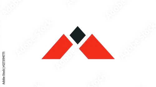 Abstract Red Mountain Logo Design Free Download Abstract Red Mountain Logo Design - GFXLoad