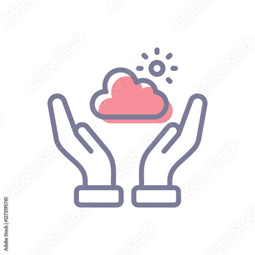 Save The Weather vector icon