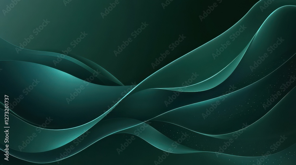 Obraz premium Dark green abstract background. Vector design eps 10