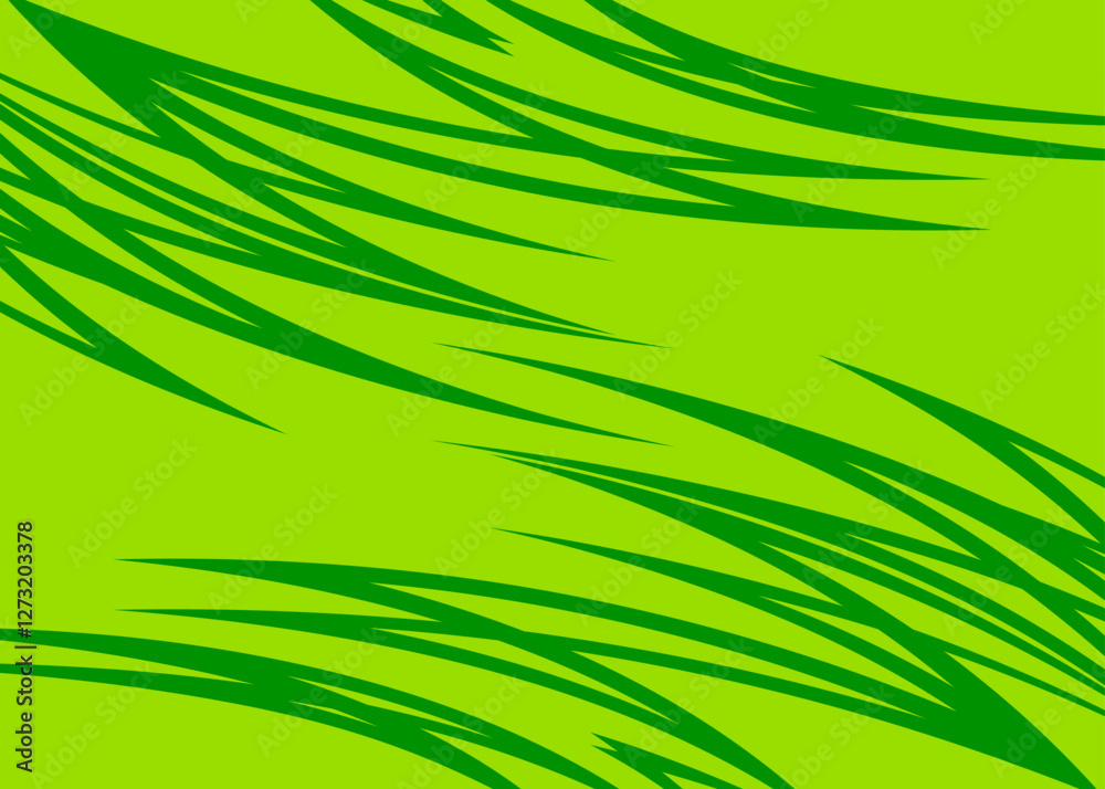 Obraz premium Abstract background with curved spikes pattern and with some copy space area. Simple tropical background