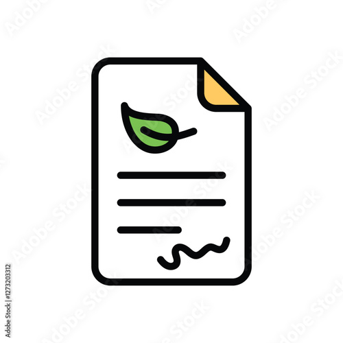 Eco Agreement vector icon