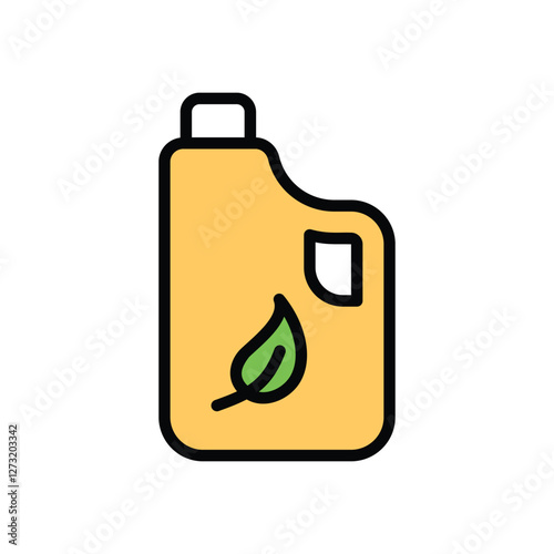 Eco Bathroom Cleaner vector icon
