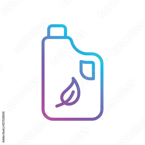 Eco Bathroom Cleaner vector icon