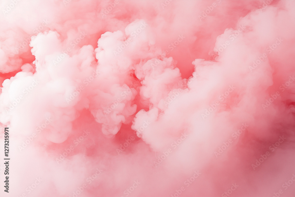 Fototapeta premium Pink smoke or cloud background texture