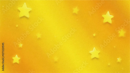 Elegant Textured Golden Stars Background with a Vintage Grunge Aesthetic.