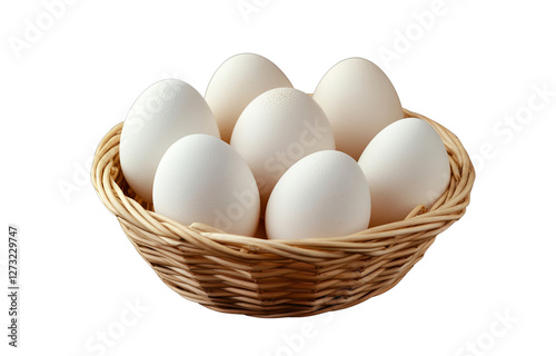 Wallpaper Mural Brown Eggs in Wicker Basket Torontodigital.ca