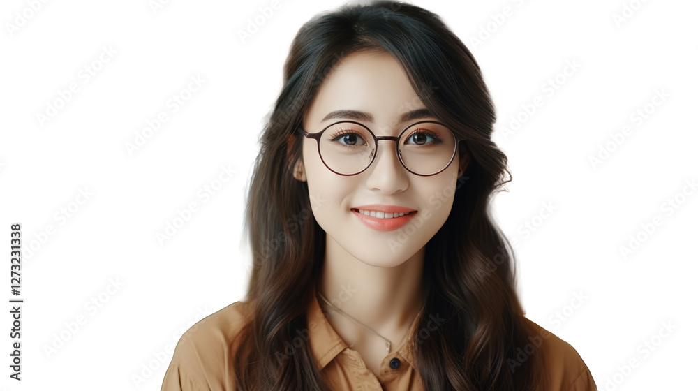 Confident and Stylish Asian Woman Wearing Glasses, Close-Up Portrait on Transparent PNG Background
Confident and Stylish Asian Woman Wearing Glasses, Close-Up Portrait on Transparent PNG Background