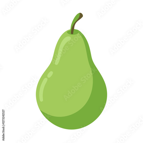 Fresh Green Pear Harvesting Organic Orchard Fruit Photography Sunny Environment Close-Up Nature's Bounty
