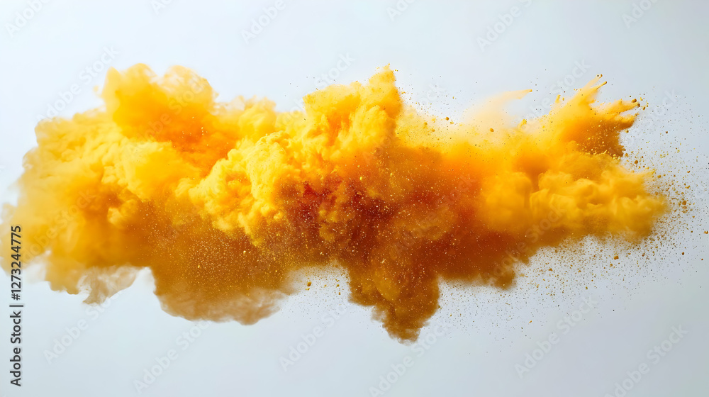 Golden Abstract Explosion Illustration
