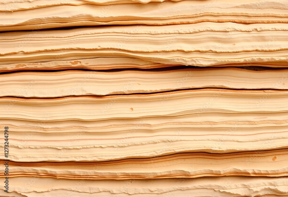 Stacked Beige Paper Texture. Layered Sheets with Ragged Edges. Abstract Background Image for Design Projects. Natural Aesthetic with Soft Muted Tones and Organic Lines. Stacked Beige Paper Texture. Layered Sheets with Ragged Edges. Abstract Background Image for Design Projects. Natural Aesthetic with Soft Muted Tones and Organic Lines.