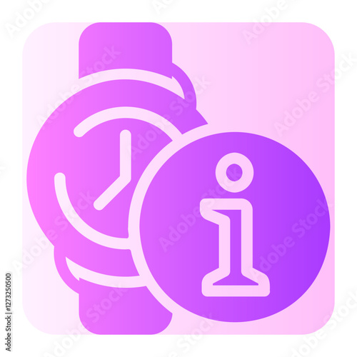 smart watch gradient icon