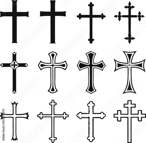 Christian cross collection.