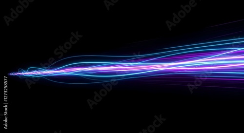 speed ligth lines in black background