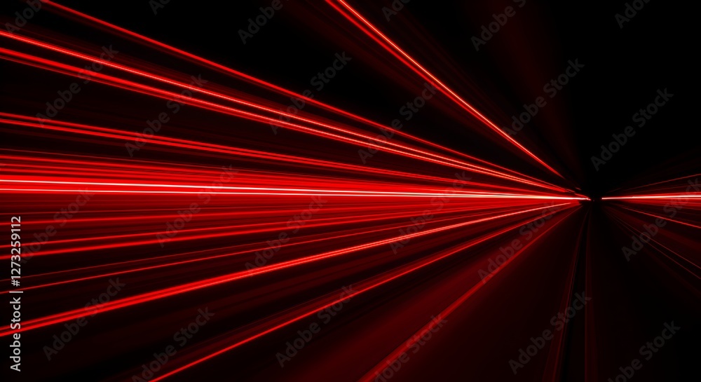 Fototapeta premium speed ligth lines in black background