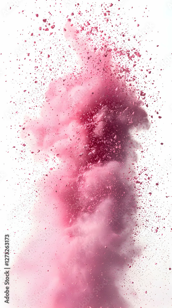 Pink Powder Explosion Abstract Background Pink Powder Explosion Abstract Background