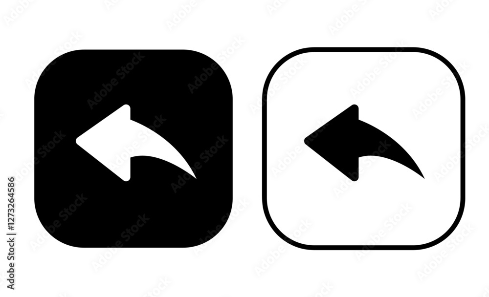 Stylish Left Arrow Icons for User Navigation