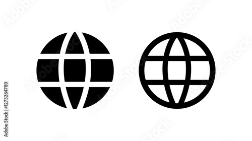 Stylish Global Icon for Digital Design