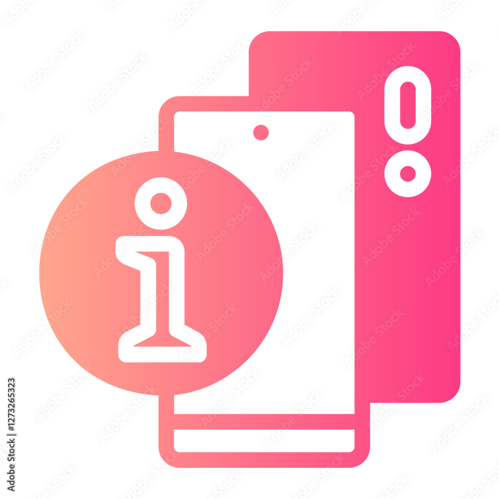 Smartphone gradient icon