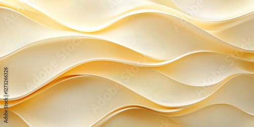 Delicate creamy abstract waves are showcased in this image, forming stylish and dynamic patterns that evoke feelings of creativity and artistic expression in design.