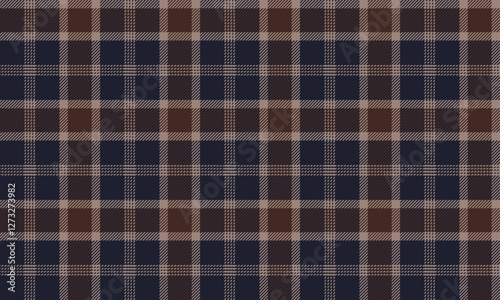 Seamless plaid, blue, cream, brown, suitable for designing clothes, pants and skirts with a distinctive and modern style, adding fashion to every outfit.