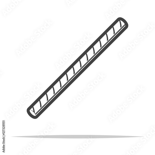 Reinforcement bar rod icon transparent vector isolated