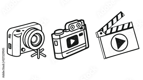 Comprehensive Movie and Cinema Icon Set
