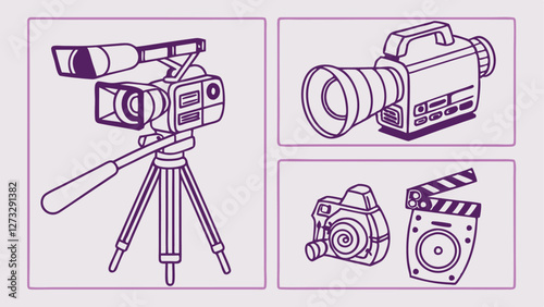 Comprehensive Movie and Cinema Icon Set