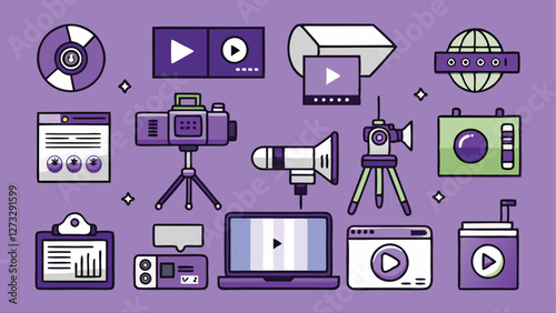 Comprehensive Movie and Cinema Icon Set