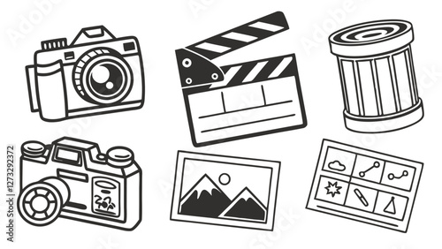 Comprehensive Movie and Cinema Icon Set