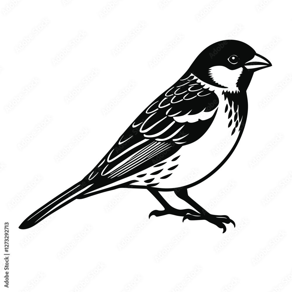 Obraz premium Sparrow Vector art Illustration 