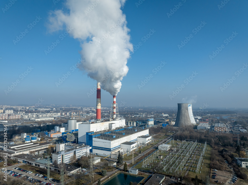 Heat and power plant (CHPP) in Krakow, Poland
