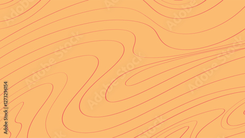 Minimalist Topographic Line Art - Abstract Contour Map Background.eps