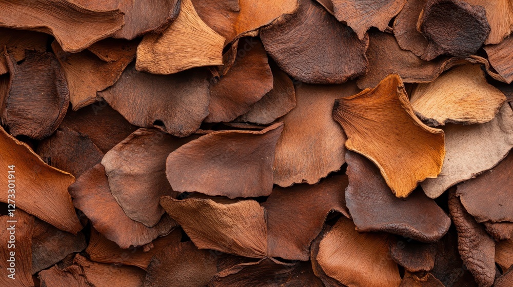 This close-up image features an array of beautifully arranged wooden bark slices with rich textures and colors, representing the artistry of nature's materials. This close-up image features an array of beautifully arranged wooden bark slices with rich textures and colors, representing the artistry of nature's materials.
