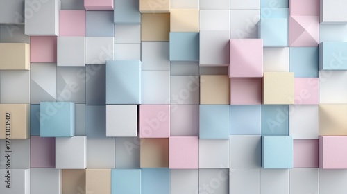 Pastel color palette grid design abstract art minimalist style modern environment aesthetic concept