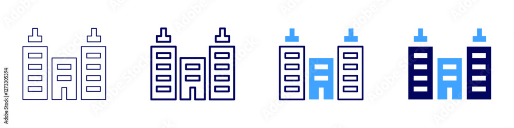 Home office icon in 4 different styles. Thin Line, Line, Bold Line, Duotone. Duotone style. Editable stroke Home office icon in 4 different styles. Thin Line, Line, Bold Line, Duotone. Duotone style. Editable stroke