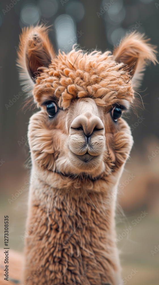 Obraz premium alpaca in the zoo