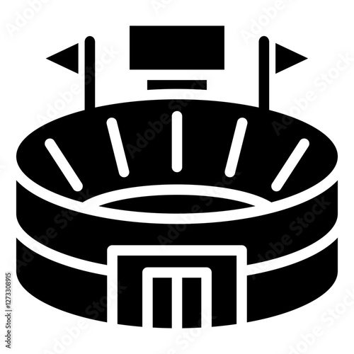 Stadium  Icon Element For Design
