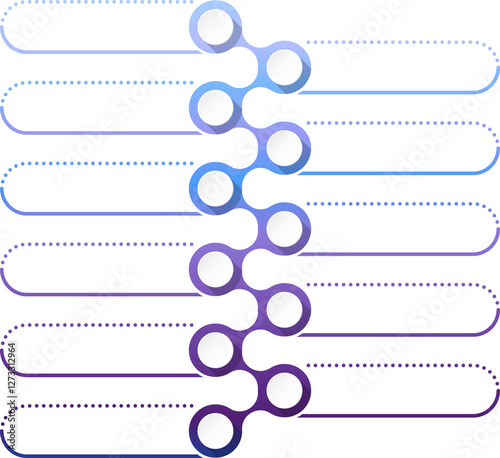 Infographic 11 options or step for presentation.