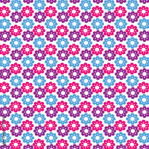seamless pattern with flowers