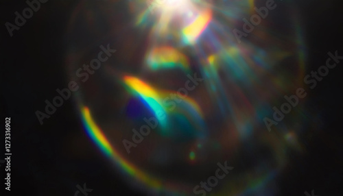 レンズフレア 光 太陽 虹 色彩 輝き 反射 屈折 ぼかし 玉ボケ 滲み 幻想的 抽象的 眩しい 暖かい キラキラ 透過 光芒 陽光