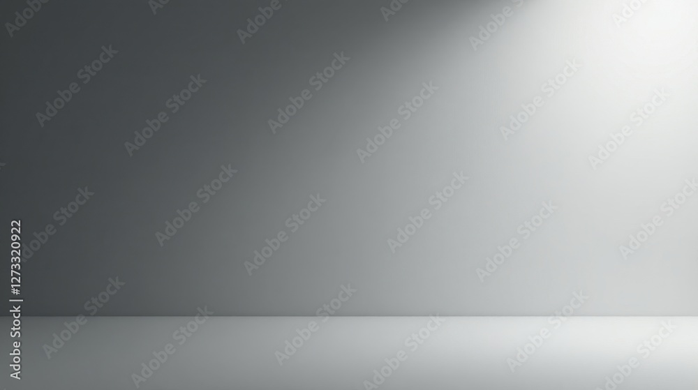 Studio Backdrop A Simple, Elegant Gray and White Gradient for Product Photography and Digital Design Projects