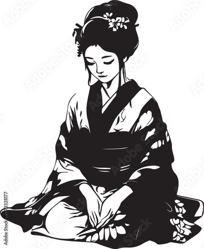 japanese woman in kimono
