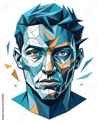 A fragmented, decaying humanoid face; skin peeling in layers, revealing underlying bone and muscle.  Focus on the texture and unsettling detail.