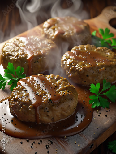 chicken Salisbury steaks