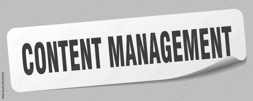content management sticker. content management label content management sticker. content management label
