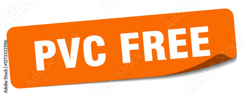 pvc free sticker. pvc free label